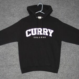 Champion Curry College Hoodie Mens S Black Eco Fleece Pullover Sports Streetwear